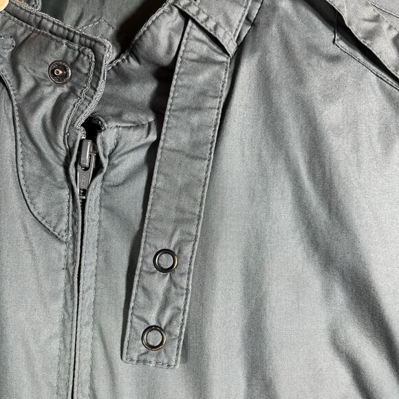 Vintage Members Only Bomber Jacket Mens 44 Gray‎ Full Zip Outdoor Pockets 90s - Picture 3 of 10